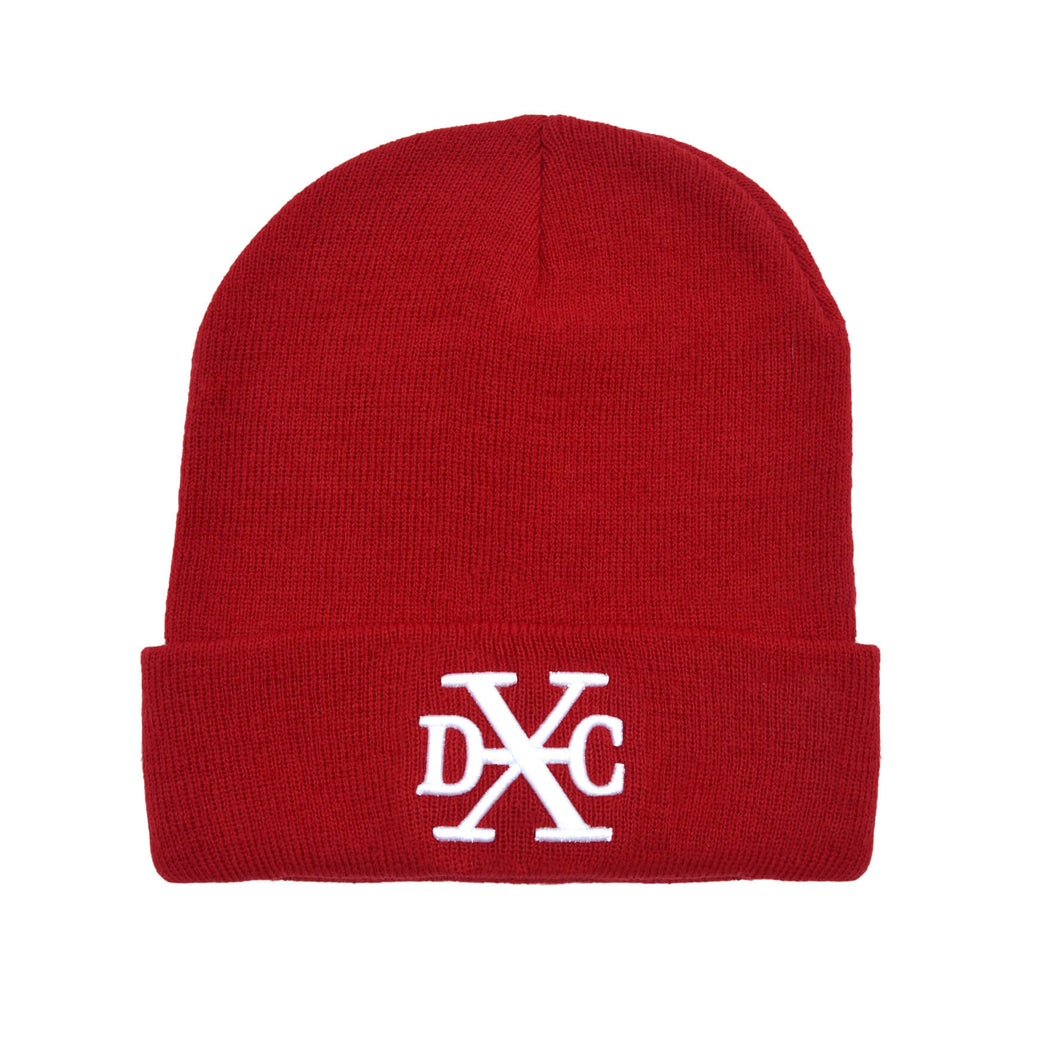 DXC BEANIE RED/WHITE - Design By Crime