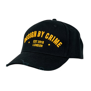 DESIGN BY CRIME CAP BLACK/GOLD - Design By Crime